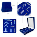 Outils de travail miniatures maçonniques un ensemble Mason Freemason Gift 9 pièces commémoratives avec Blue Box pour présent